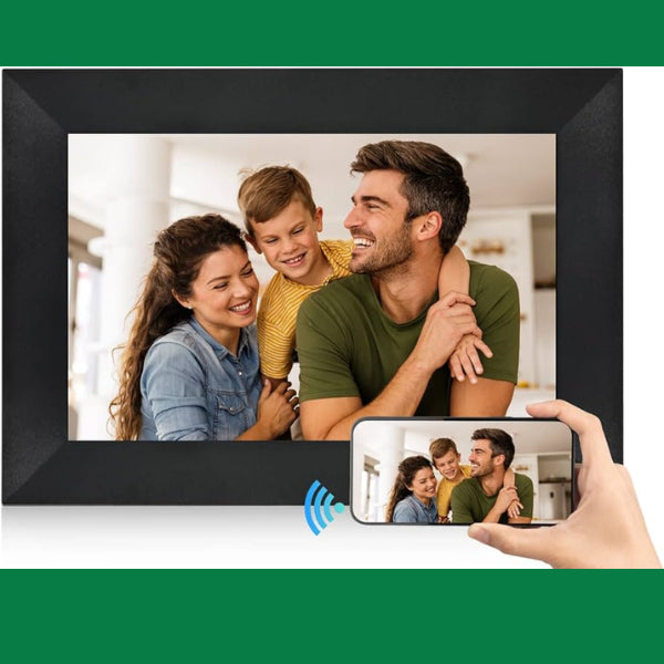 Every picture tells a story – showcase yours with this sleek digital photo frame