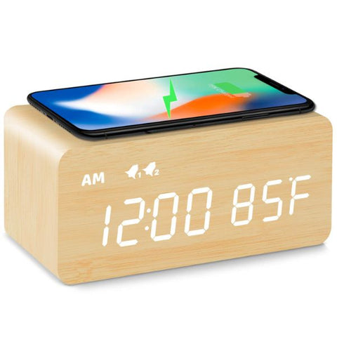 Digital Wooden Alarm Clock adds timeless utility to Simple Father's Day Gift Ideas.