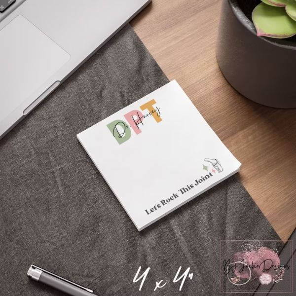 Doctor of Physical Therapy Note Pad is a practical and thoughtful gift for physical therapists, ideal for jotting down notes and reminders.