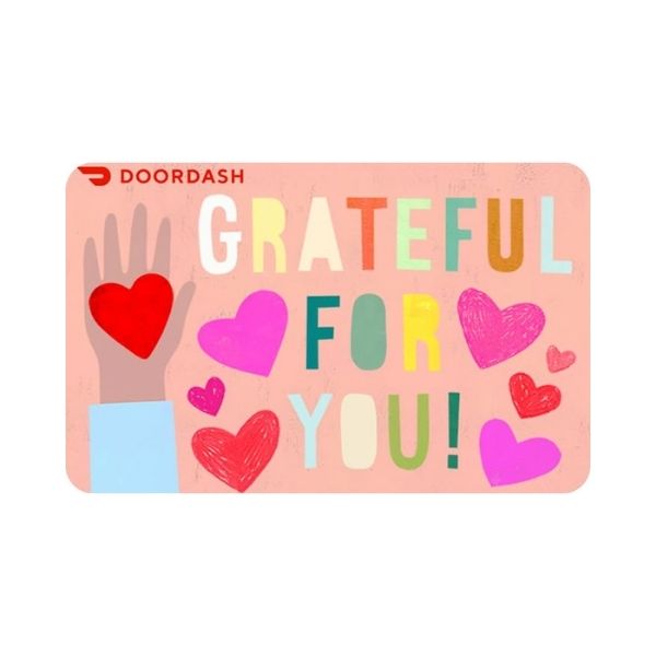 DoorDash eGift Card is a practical and appreciated 50th anniversary gift, bringing culinary delights home.