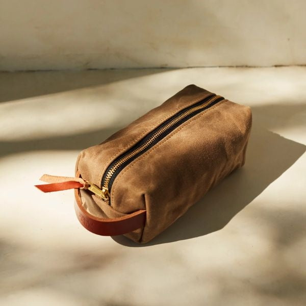 A stylish Dopp Kit for Him, providing both functionality and sophistication in one