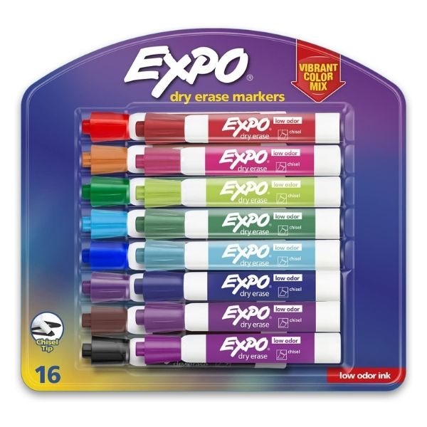 EXPO Low Odor Dry Erase Markers as colorful teacher appreciation gifts.