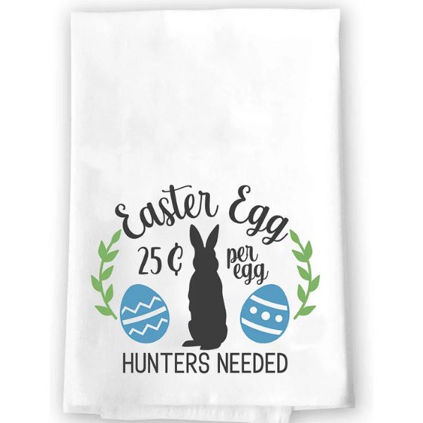 Colorful Easter Egg Hunters Towel as a practical and fun Easter gift for wives.