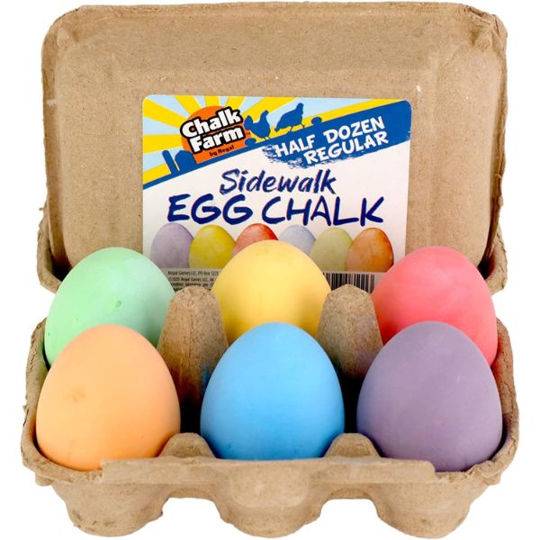 Easter Egg Sidewalk Chalk for outdoor fun and creativity, an ideal Easter gift.