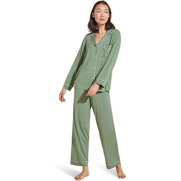 Elegant Eberjey Gisele PJ Set, showcasing comfortable and stylish pajamas, perfect as a luxurious yet cozy gift for older mom.