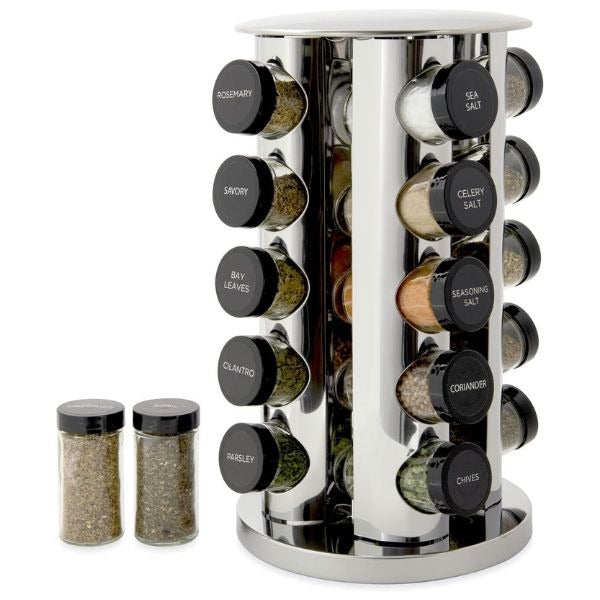 Elegant Spice Rack, a sophisticated addition for moms who love to season dishes, organizing flavors in a tasteful display.