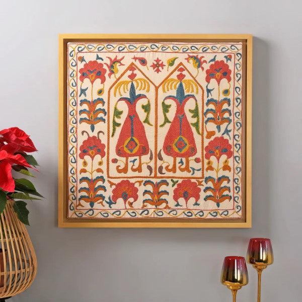 Exquisite embroidered wall art, a creative and personalized Diy gift for mom, reflecting love and artistry.