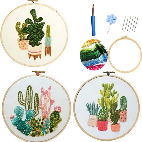 Embroidery Kits, an inexpensive and thoughtful gift for friends who appreciate the art of needlework and design.
