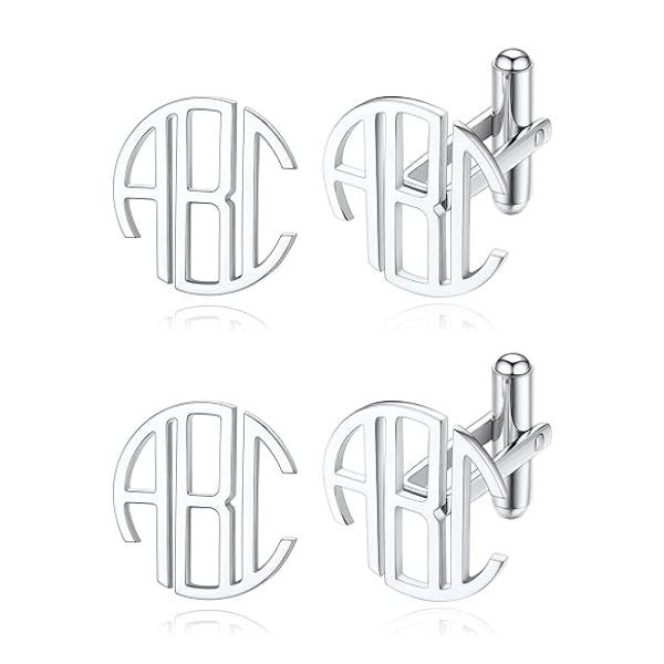 Engraved Cufflinks With Initials - A Stylish and Personalized Gift for Dad From Son