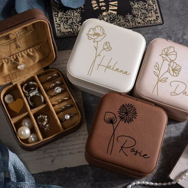 Engraved Jewelry Box is a timeless and sentimental gift for daughters, perfect for keepsakes.