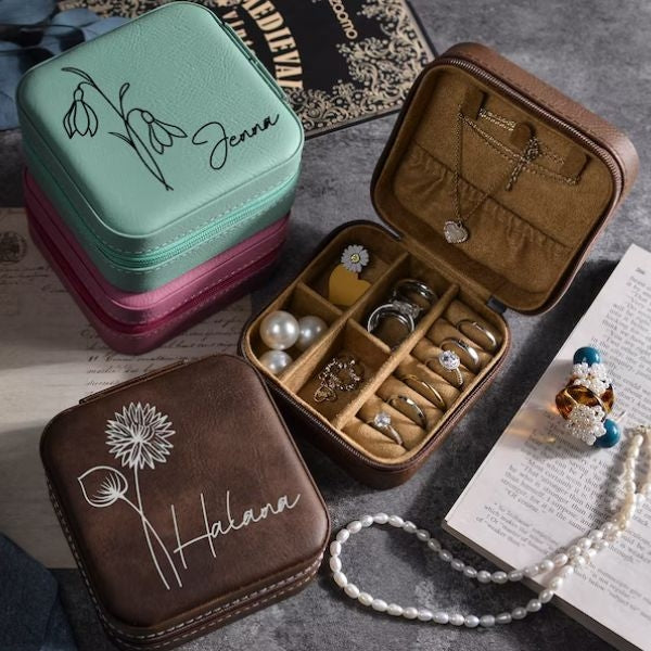 Engraved Jewelry Box, an elegant and personalized storage solution, is a sophisticated gift that resonates with your daughter-in-law's refined taste.
