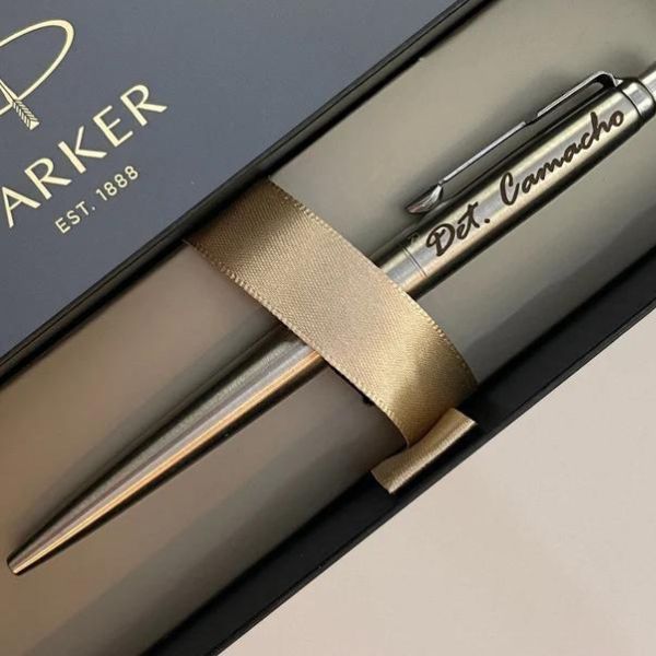 An Engraved Parker Ballpoint Pen with Name, a classic and personalized 3 year anniversary gift