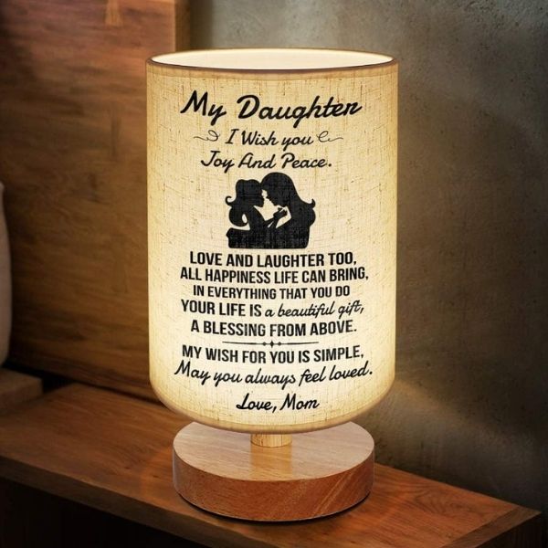 Engraved Table Lamp adds a personalized touch to your home decor.