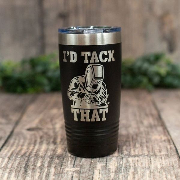 Engraved Welder Tumbler, a personalized and cherished gift for welders to enjoy their coffee or tea.