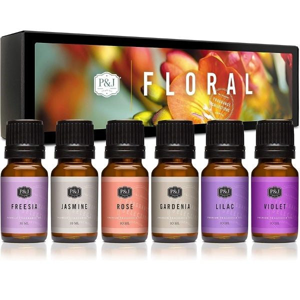 Essential Oil Diffuser with A Set of Oils, a soothing and aromatic gift for mom, creating a calming atmosphere at home.