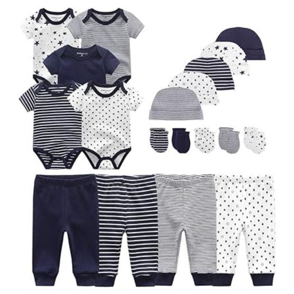 Essentials Clothing Gift Set, a perfect starter kit for baby boy gifts.