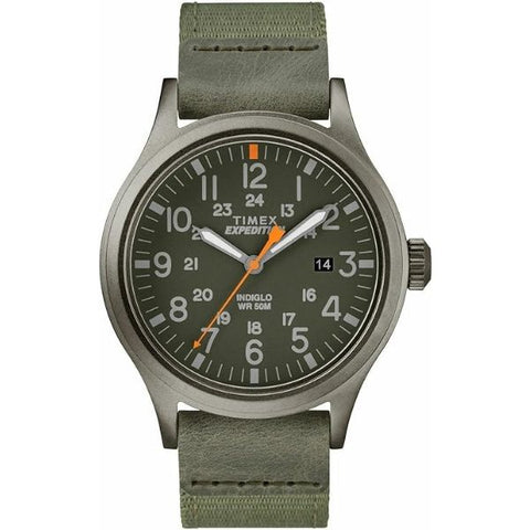 Expedition Green Steel Watch, an elegant and durable military retirement gift for the punctual retiree.