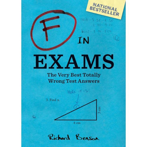 F in Exams' Book, a funny retirement gift for teachers.