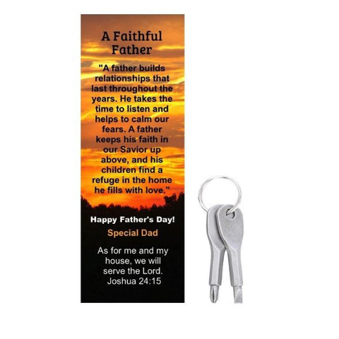 Exquisite Faithful Father Bookmarks, crafted with precision and adorned with inspirational quotes, make for ideal Church Gifts for Father's Day.