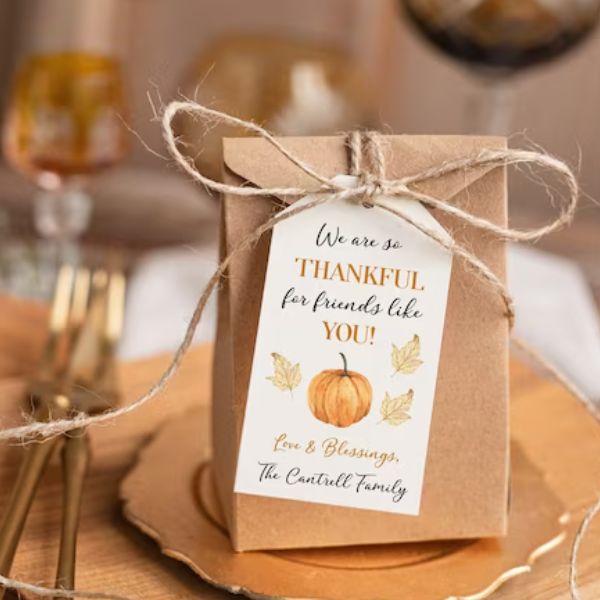 Fall-themed Gift Bag, perfect for packaging thanksgiving teacher gifts