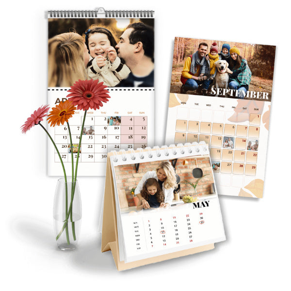 Family birthday calendars with photos, a practical and sentimental gift for mom