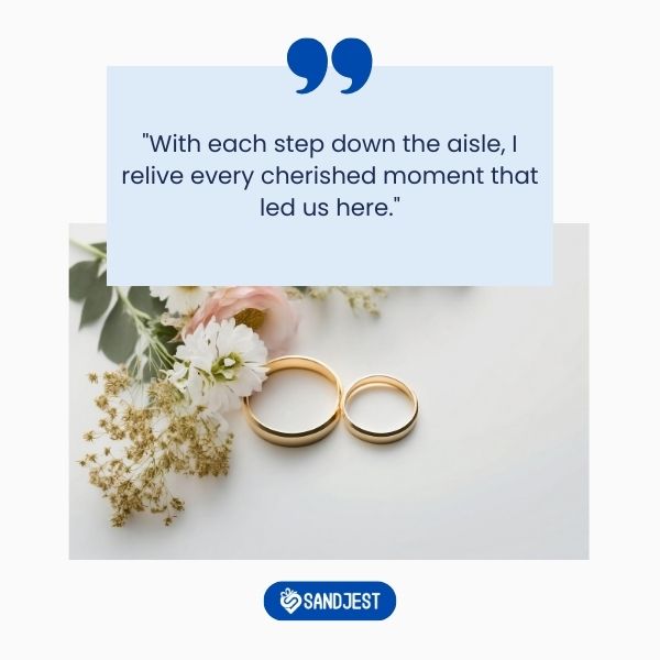 Wedding rings on a floral background, symbolizing the bond between father and daughter on her wedding day.