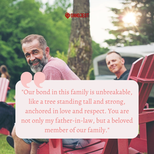 Two men sit side by side outdoors, embodying the strength of family ties.