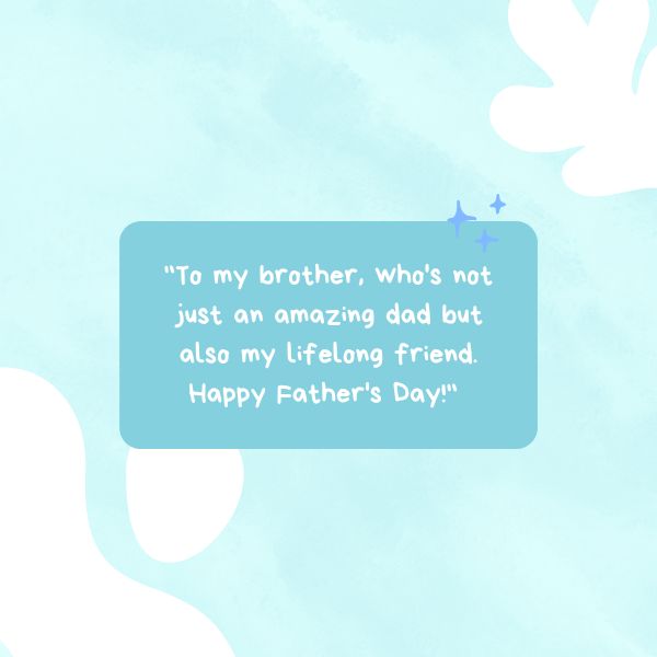 Heartfelt Father's Day Messages to Brother for expressing love and appreciation.