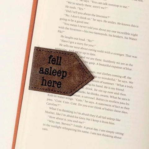 Mark Dad's spot in his latest read with the Fell Asleep Here Magnetic Bookmark – a quirky and thoughtful Father's Day gift for bookworm dads.
