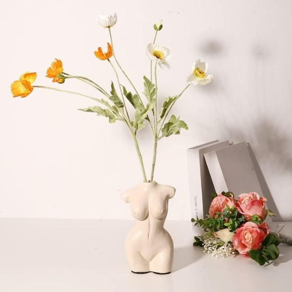 Female Body Vase - A unique female body vase, a stylish decor piece that celebrates femininity.