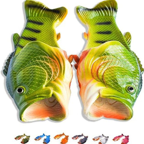 Fish Flip Flops, quirky and comfortable for a father's day fishing outing.