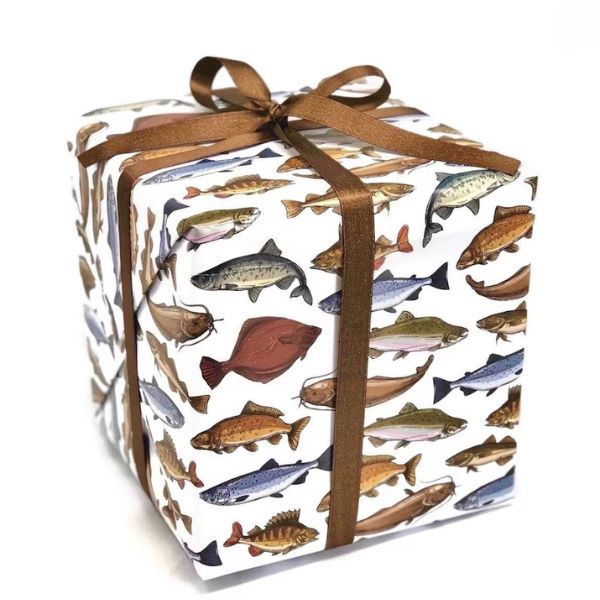 Fish Gift Wrap is an ideal for wrapping fishing-themed presents.