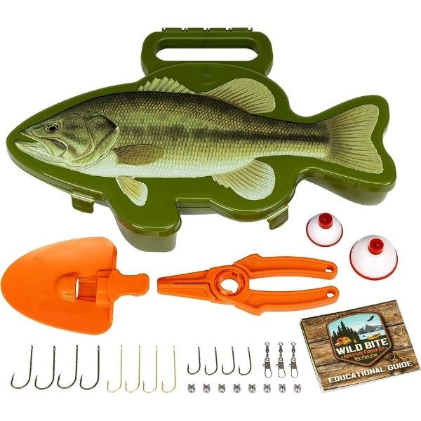 Fishing gear and tackle box, a meaningful gift for the fishing enthusiast dad, embracing his love for the waters.