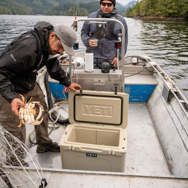 Fishing YETI Tundra 45 Cooler is a rugged and reliable companion for fishing trips.