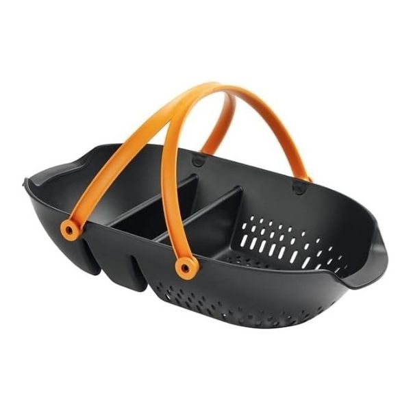 Durable Fiskars garden harvest basket with an easy-to-carry design, a helpful Grandparents Day gift.