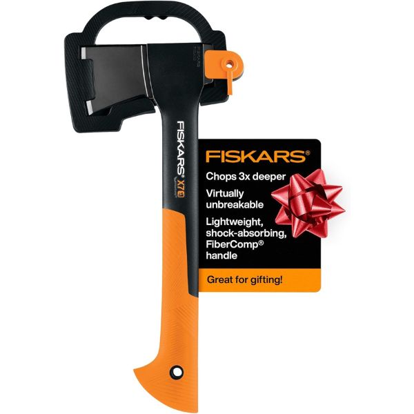 Fiskars Hatchet, a durable and efficient tool for chopping, essential for Father's Day gifts for outdoorsmen