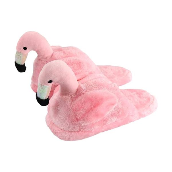 Flamingo Cozy Slippers make for perfect gifts to keep your loved ones warm.