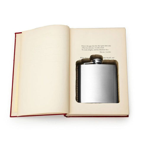 Flask Book Box Retirement, a clever and amusing Funny Retirement Gift, combines practicality with a touch of humor