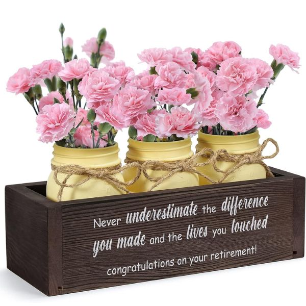 Flowers in Retirement Appreciation Set, a beautiful and heartfelt nurse retirement gift