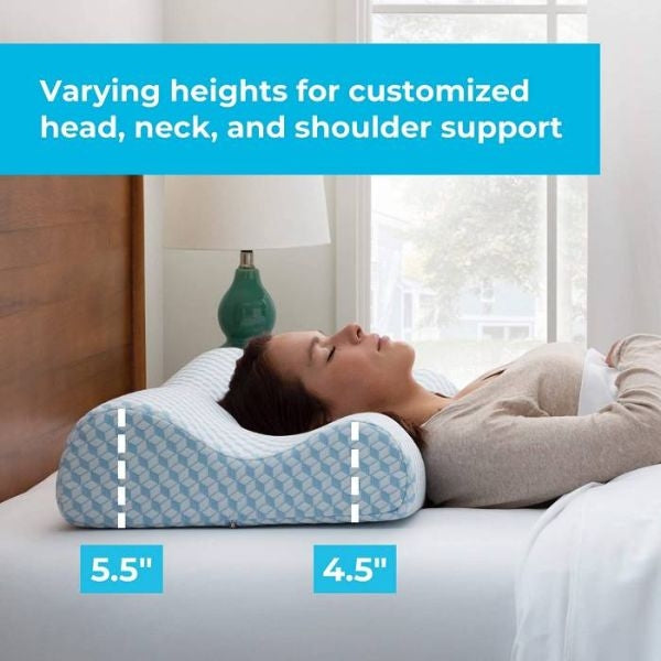 A comfortable foam neck pillow, a thoughtful part of Christmas gifts for grandparents, ensuring relaxation during the holiday season