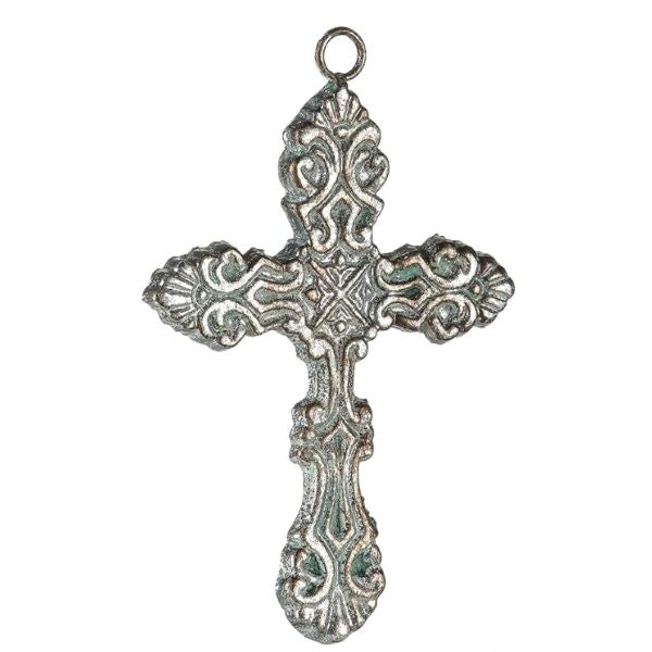 Foliage Surround Wall Cross, a serene tribute in memory of mom gifts, bringing solace and peace.