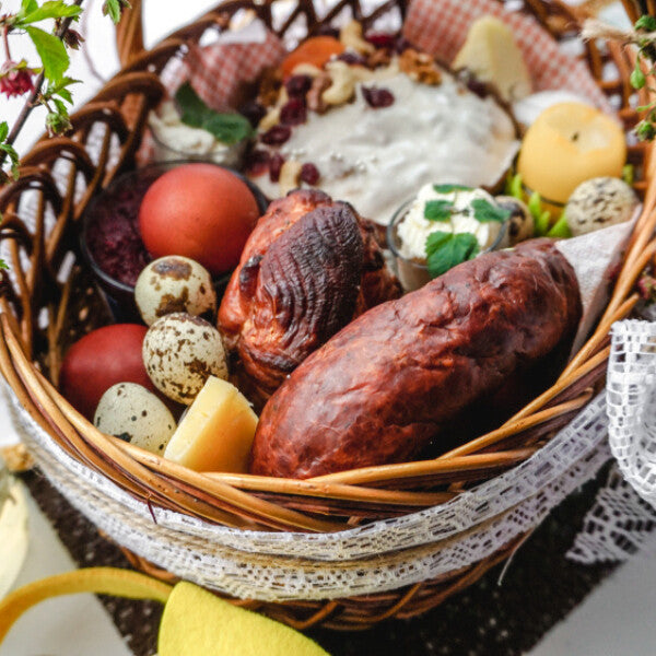 Gourmet Food Basket, a tasty assortment for parents' anniversary celebration.