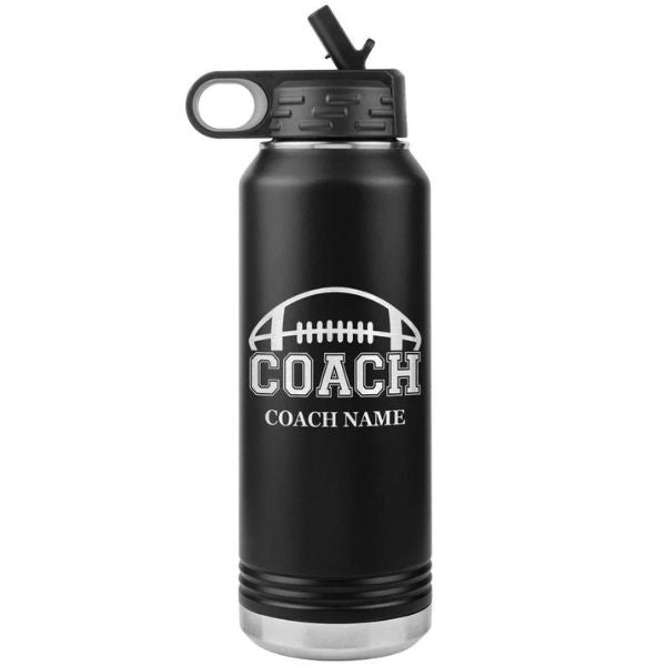 Water bottle designed for football coaches, a practical and appreciated gift