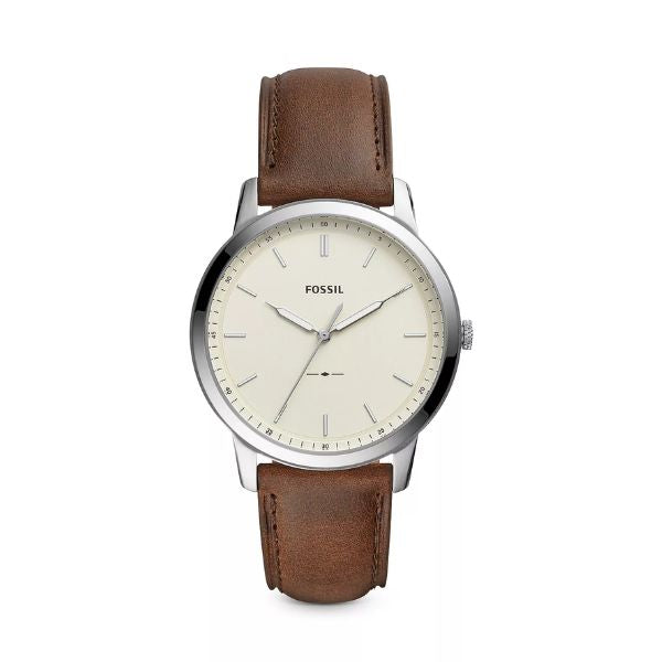 Fossil Three-Hand Leather Watch, a classic and stylish anniversary gift for couples, embodying elegance and togetherness.