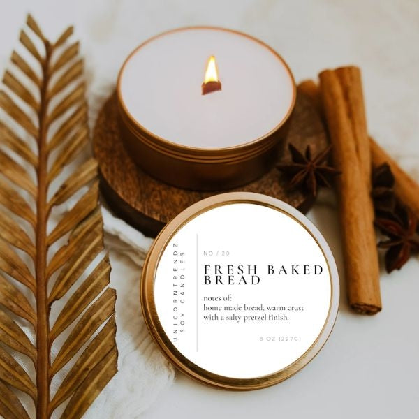 Fresh-Baked Bread Candle, an aromatic housewarming gift for couples.