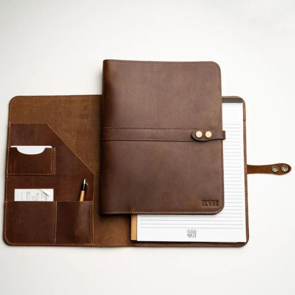 Full Grain Fine Leather Journal, a luxurious new job gift for jotting ideas