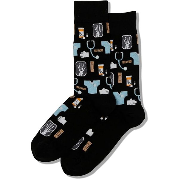 Funny Nurse-Themed Socks, humorous  nurse graduation gifts, adding a bit of fun to their daily wear.