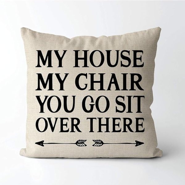 Funny custom pillow, humorous and cozy gift for fathers
