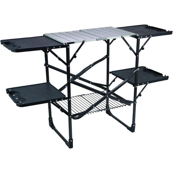 GCI SlimFold Camp Kitchen setup, a practical Father's Day gift for outdoorsmen who love camping