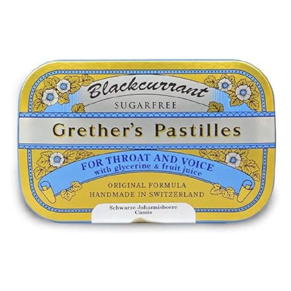Soothe your senses with GRETHER'S Sugarfree Blackcurrant Pastilles, a natural remedy for dry mouth relief that combines sweetness with health benefits